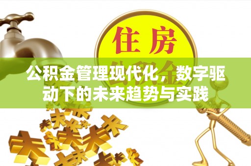 东石公积金管理现代化，数字驱动下的未来趋势与实践