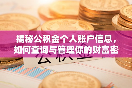 东石揭秘公积金个人账户信息，如何查询与管理你的财富密码