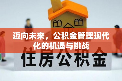 东石迈向未来，公积金管理现代化的机遇与挑战