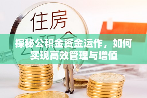 东石探秘公积金资金运作，如何实现高效管理与增值