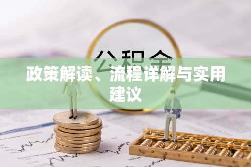 东石政策解读、流程详解与实用建议